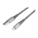 DACOTA PLATINUM USB-LIGHTNING KABEL 3M, GRÅ