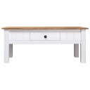 vidaXL Salongbord hvit 100x60x45 cm heltre furu Panama Range