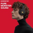Monster Mission 100 Bluetooth-hodetelefoner Svart