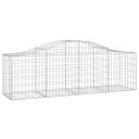 vidaXL Gabionkurver buede 8 stk 200x50x60/80 cm galvanisert jern