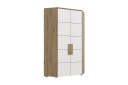Hjørnegarderobe Knelston 97 cm   Brun|Hvit