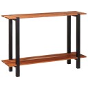  Konsollbord med hylle Brun 110 x 30 x 75 cm heltre akasie