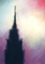 Manhattan Abstract Empire State Building Plakat Plakat / 70x100cm
