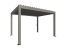Biohort Pergola størrelse 4 x 3 metallic quartz grå
