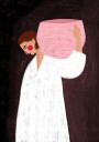 Serene Woman Carrying Basket Plakat / 100x150