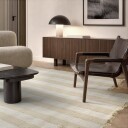 Uregelmessig ullteppe   Kystaro krem/beige Størrelse: 80 x 150 cm