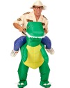 T Rex Rytter Oppblåsbart Kostyme