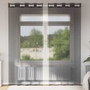  Voilegardiner med grommets 2 stk svart 140x225 cm 8721158550774