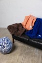 Byon Anima Pute Rund Zebra Blå