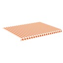 vidaXL Erstatningsduk for markise gul og oransje 4,5x3,5 m