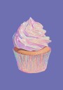 Rainbow Cupcake Plakat Plakat / 50x70cm