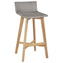 vidaXL Barstoler 2 stk heltre akasie