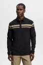 J. Lindeberg Kenny Ls Stripe Polo   Black   XL