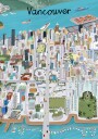 Vibrant Vancouver City Plakat / 30x40