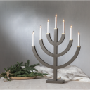 Star Trading Anno 71 cm Adventsstake i Brun Tre med Gulldekor