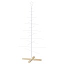 vidaXL Metall juletre KUOPIO 150 cm Stål Hvit