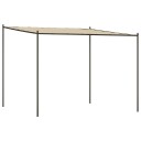 vidaXL Festtelt Beige 3x3 m 180 g/m² stoff og stål
