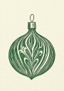 Woodcut Bauble Poster Plakat / 40x50cm