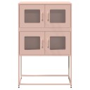  Highboard Rosa 68x39x107 cm Stål 8721158371799
