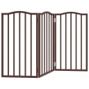 Vidaxl Hundeport Sammenleggbar 3 Paneler Brun Eik 150 cm Poppeltre