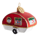 Brink Nordic Juletrepynt campingvogn med norske flagg 6 cm