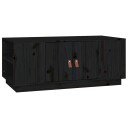 vidaXL Salongbord svart 100x50x41 cm heltre furu