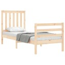 vidaXL Sengeramme med hodegavl 2FT6 liten enkel heltre 8720845993764