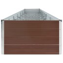 vidaXL Høybed galvanisert stål 600x80x45 cm brun