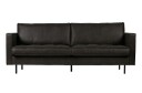 Bepurehome Rodeo Classic Sofa 2,5-seter Skinn Sort