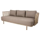 Cane line Sense 3 seters sofa Taupe