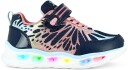 Leaf Malmen Blinkende Sneakers Navy/Pink 28