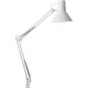 Jensen bordlampe m/bordklemme og veggfeste Hvit