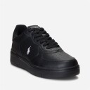 Ralph Lauren Masters Court Leather Sneaker - Black/black/white Pp