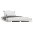 vidaXL Sengeramme hvit 90x200 cm heltre furu