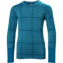 Helly Hansen Graphic Lifa Merinoull Skiundertøy Barn Blå 164