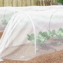 vidaXL Insekt Nett Hvit 2 x 25 m HDPE