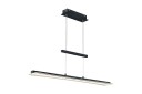 Trio Lighting Smash LED taklampe matt sort - Matt svart/Hvit