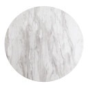 House Nordic Bologna sofabord Ø70 cm marmor look, svarte ben, hvit. 1641373-02-44 1665344-01-0