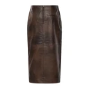 Rotate Birger Christensen Dame Skjørt Brun M,