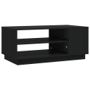 vidaXL Salongbord svart 102x55x43 cm sponplate