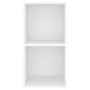 vidaXL Vegghengt TV-benk hvit 37x37x72 cm sponplate