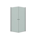 Dansani Match dusjhjørne, modell A+A, 67x67 cm, frostet glass, satin profil