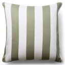 Borg Living Putetrekk i 100% myk og luksuriøs bomullssateng 60x63 cm Grønn og hvit Nordic Stripe putetrekk fra By Night