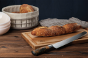 Brusletto Hunter premium chef brødkniv 38 cm blank/natur