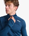 2XU Ignition 1/4 Zip Moonlight Silver Reflective - L