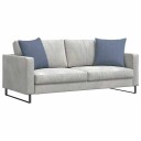  Sofaputer 2 pcs Blå 50 x 50 cm Corduroy stoff
