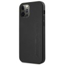 Mercedes AMG Hardt Deksel til iPhone 12 Pro Max 6,7" Svart i Lær