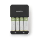 Nedis NiMH batterilader AA/AAA
