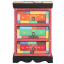 Skuffeskap Flerfarget 40x40x60 cm Solid Mangotre