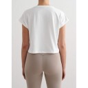 Aim'n Treningstopp Soft Basic Roll Sleeve Top Hvit